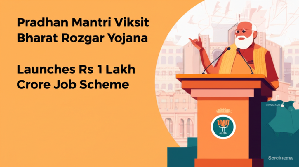 Pradhan Mantri Viksit Bharat Rozgar Yojana Launches Rs 1 Lakh Crore Job Scheme