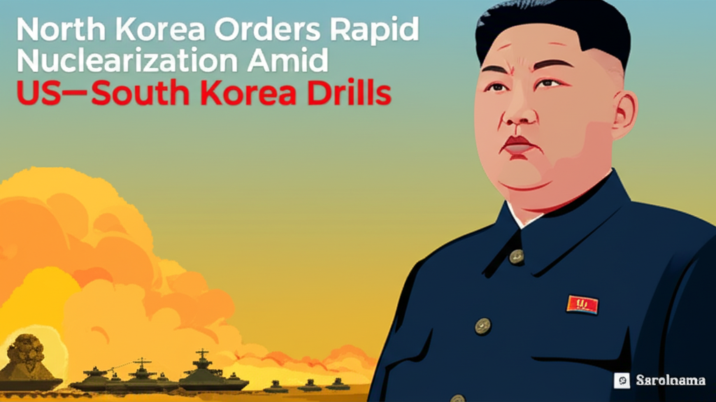 North Korea's Kim Orders Rapid Nuclearization Amid US-South Korea Drills