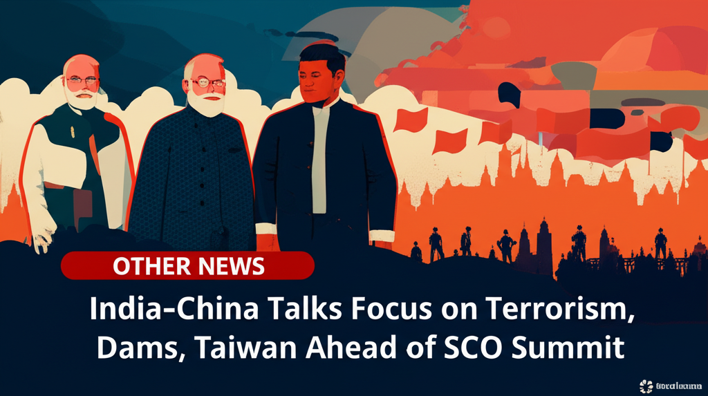 India-China Talks Focus on Terrorism, Dams, Taiwan Ahead of SCO Summit