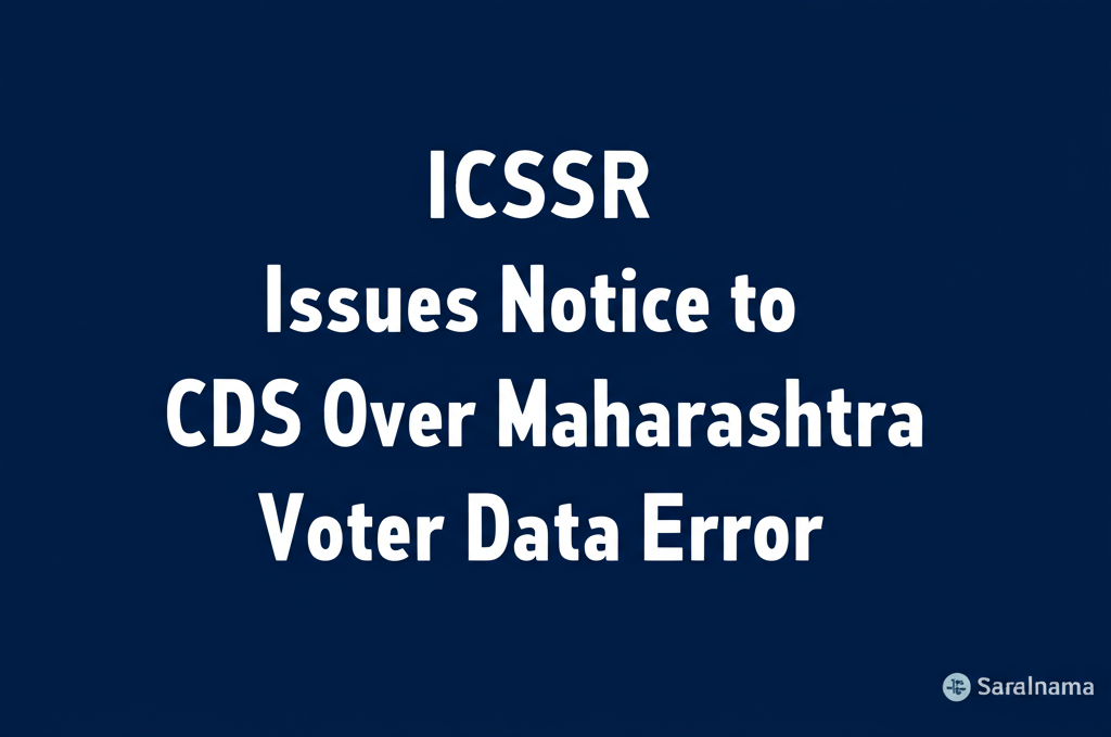 ICSSR Issues Notice to CSDS Over Maharashtra Voter Data Error