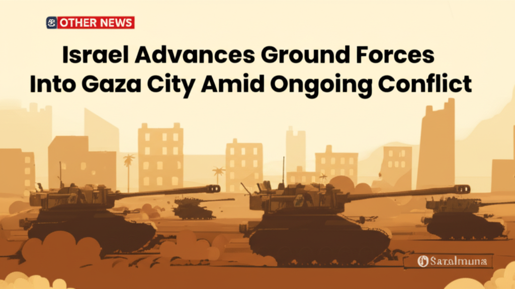 Israel Advances Ground Forces Into Gaza City Amid Ongoing Conflict