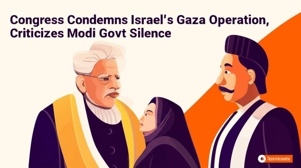 Congress Condemns Israel's Gaza Operation, Criticizes Modi Govt Silence