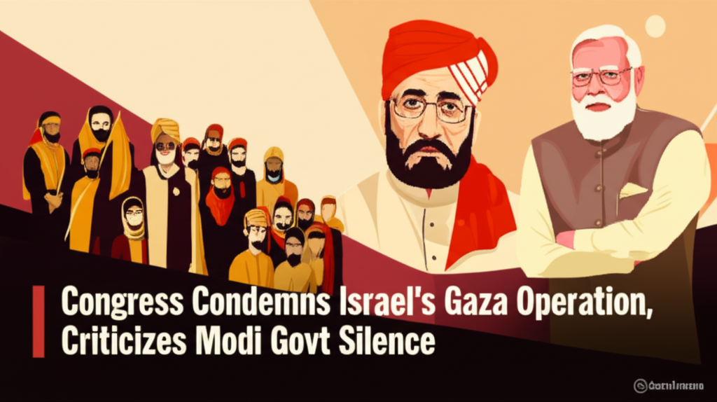Congress Condemns Israel's Gaza Operation, Criticizes Modi Govt Silence