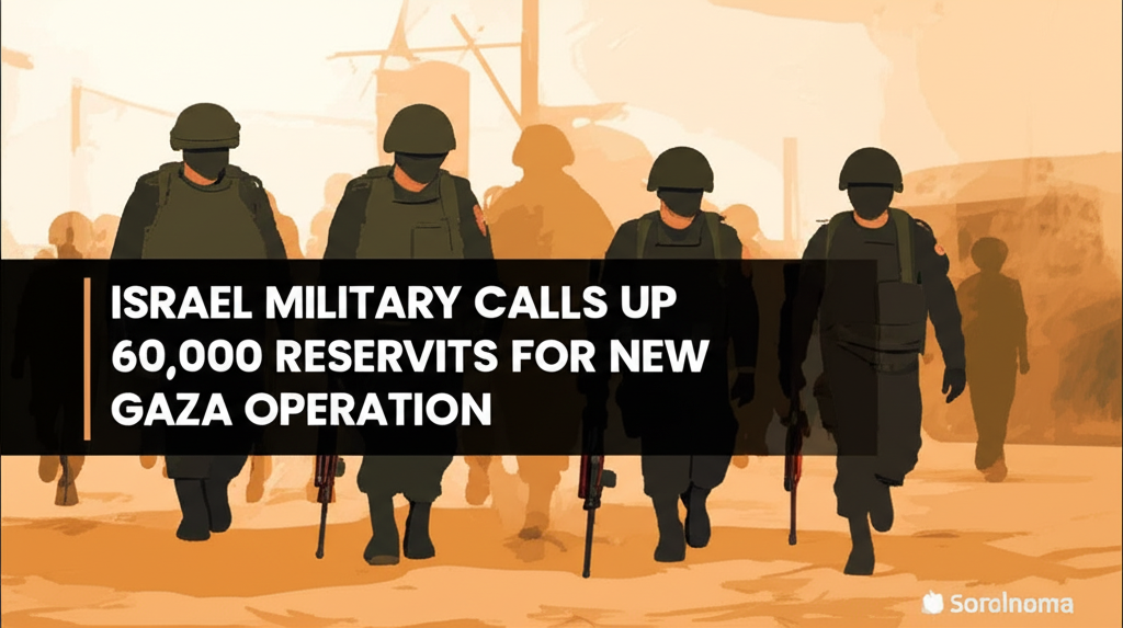 Israeli Military Calls Up 60,000 Reservists for New Gaza Operation