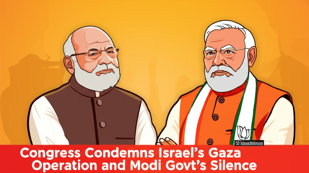 Congress Condemns Israel's Gaza Operation and Modi Govt's Silence