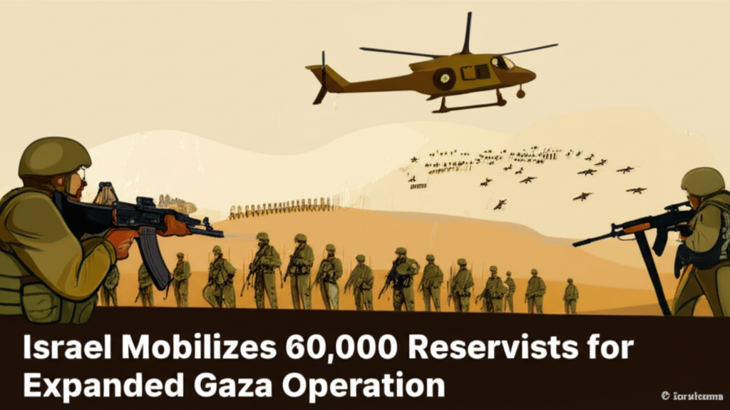 Israel Mobilizes 60,000 Reservists for Expanded Gaza Operation