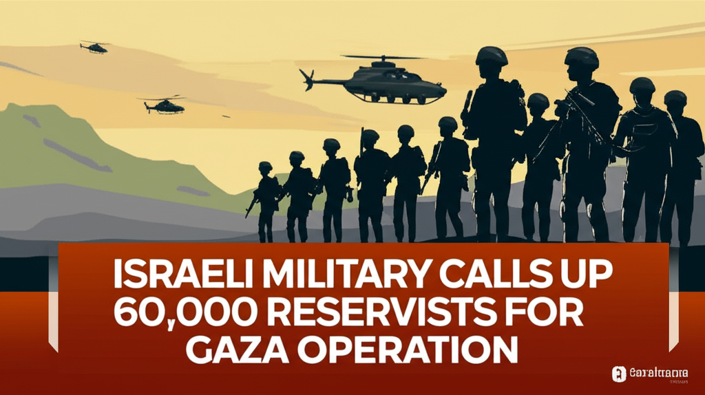 Israeli Military Calls Up 60,000 Reservists for Gaza Operation