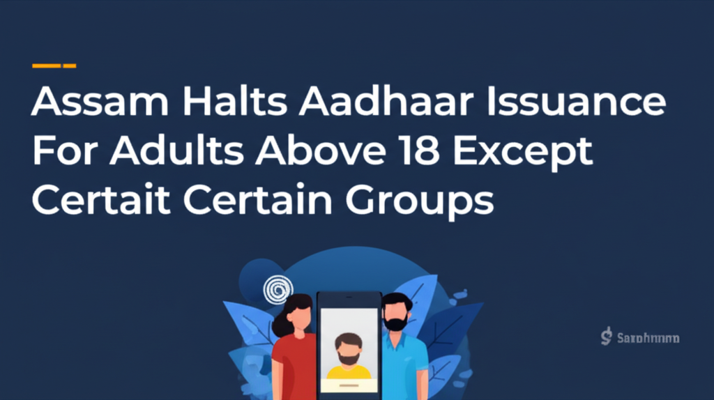 Assam Halts Aadhaar Issuance For Adults Above 18 Except Certain Groups