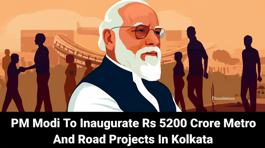 PM Modi To Inaugurate Rs 5200 Crore Metro And Road Projects In Kolkata