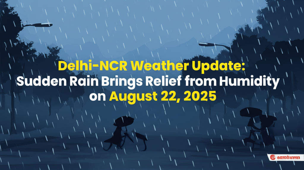 Delhi-NCR Weather Update: Sudden Rain Brings Relief from Humidity on August 22, 2025