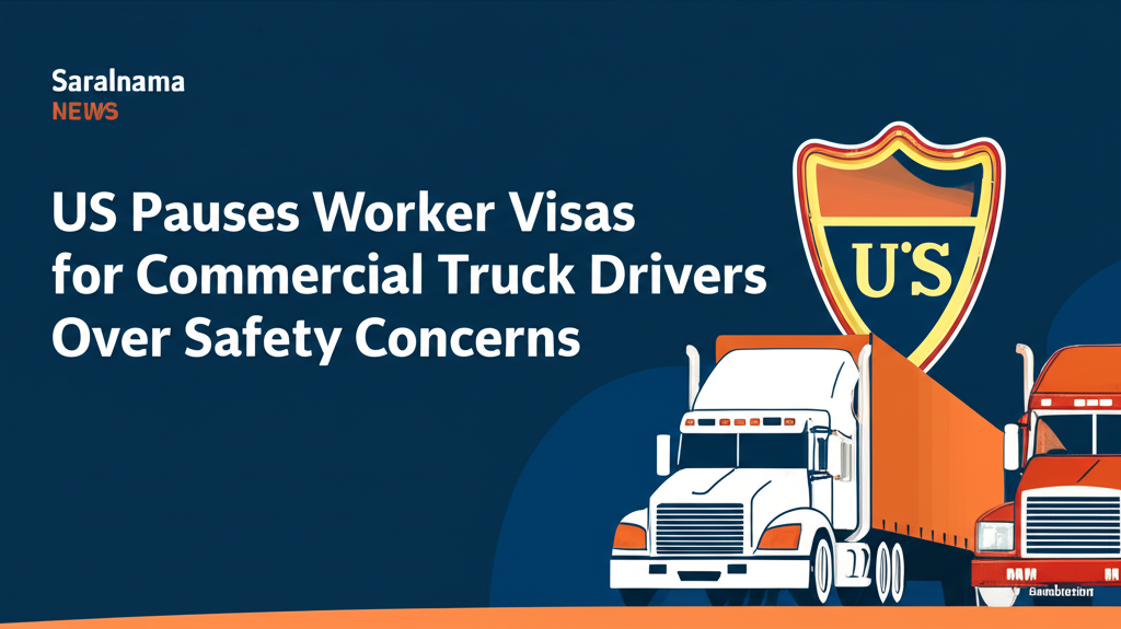 US Pauses Worker Visas for Commercial Truck Drivers Over Safety Concerns