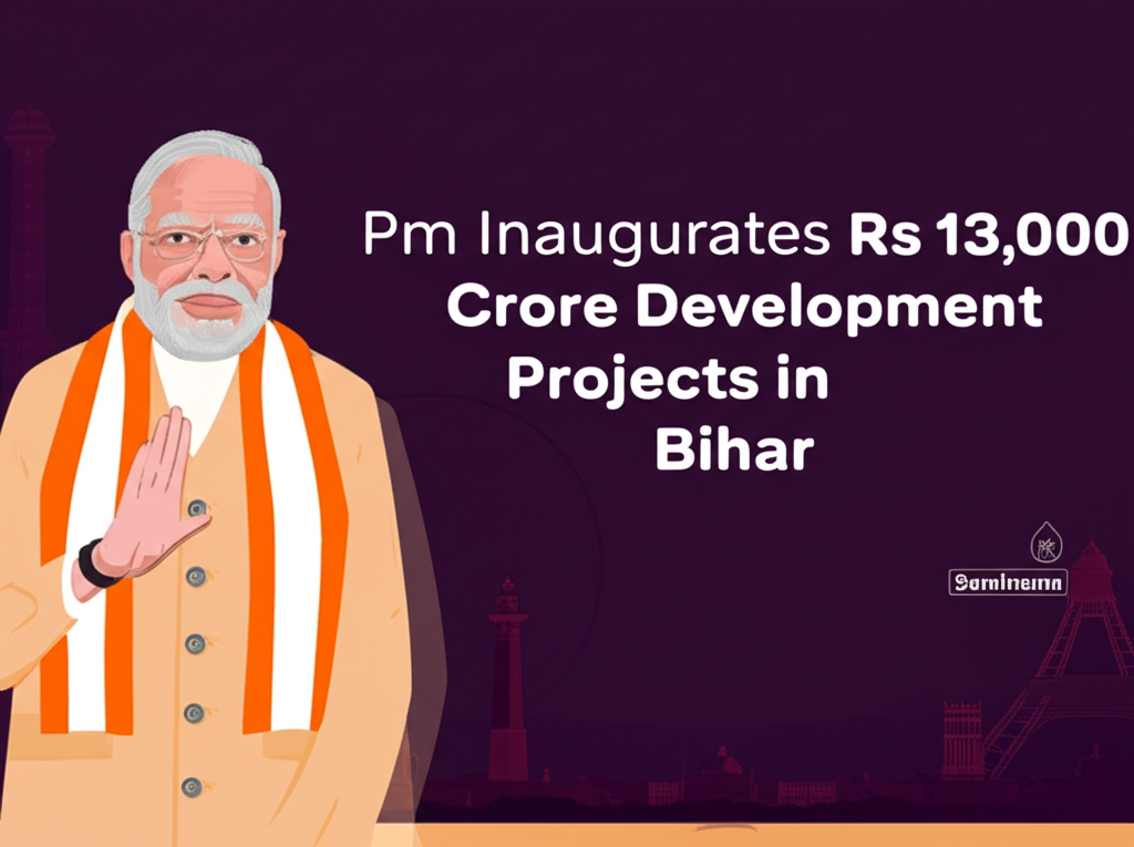 PM Modi Inaugurates Rs 13,000 Crore Development Projects in Bihar