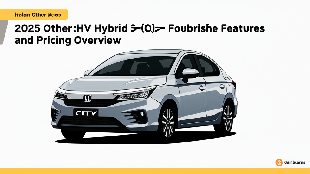 2025 Honda City e:HEV Hybrid Sedan Features and Pricing Overview
