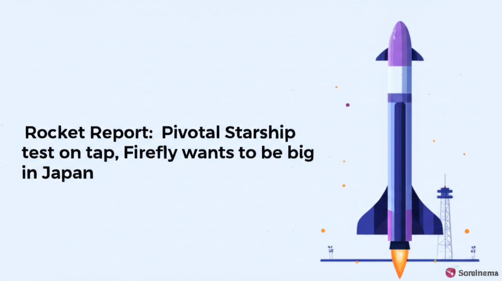Rocket Report: Pivotal Starship test on tap, Firefly wants to be big in Japan