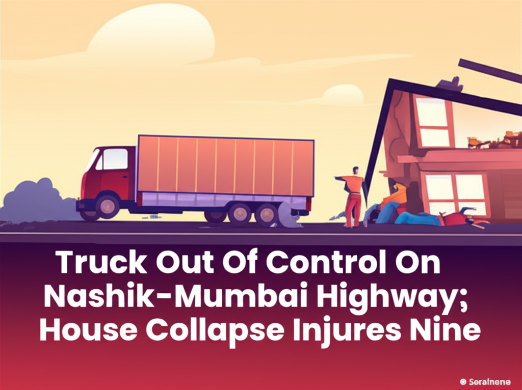 Truck Out Of Control On Nashik-Mumbai Highway; House Collapse Injures Nine