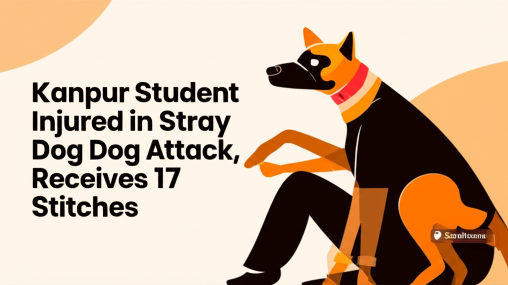 Kanpur Student Injured in Stray Dog Attack, Receives 17 Stitches
