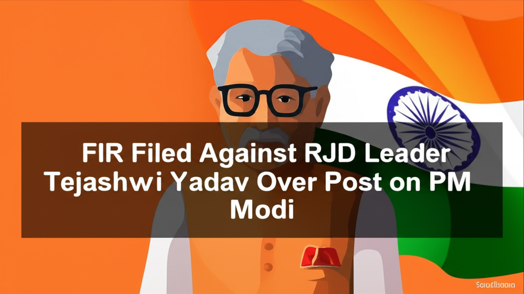 FIR Filed Against RJD Leader Tejashwi Yadav Over Post on PM Modi