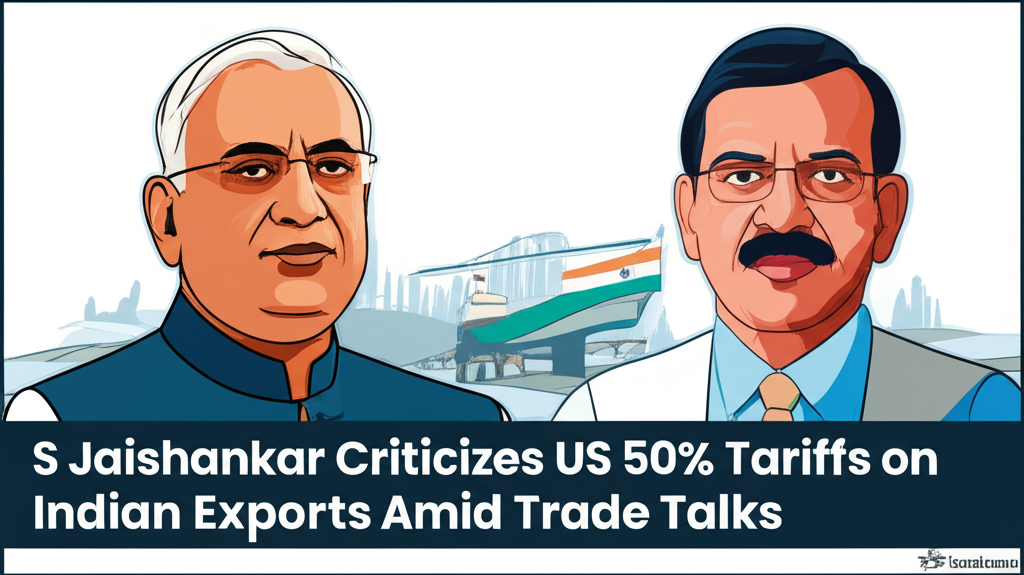 S Jaishankar Criticizes US 50% Tariffs on Indian Exports Amid Trade Talks