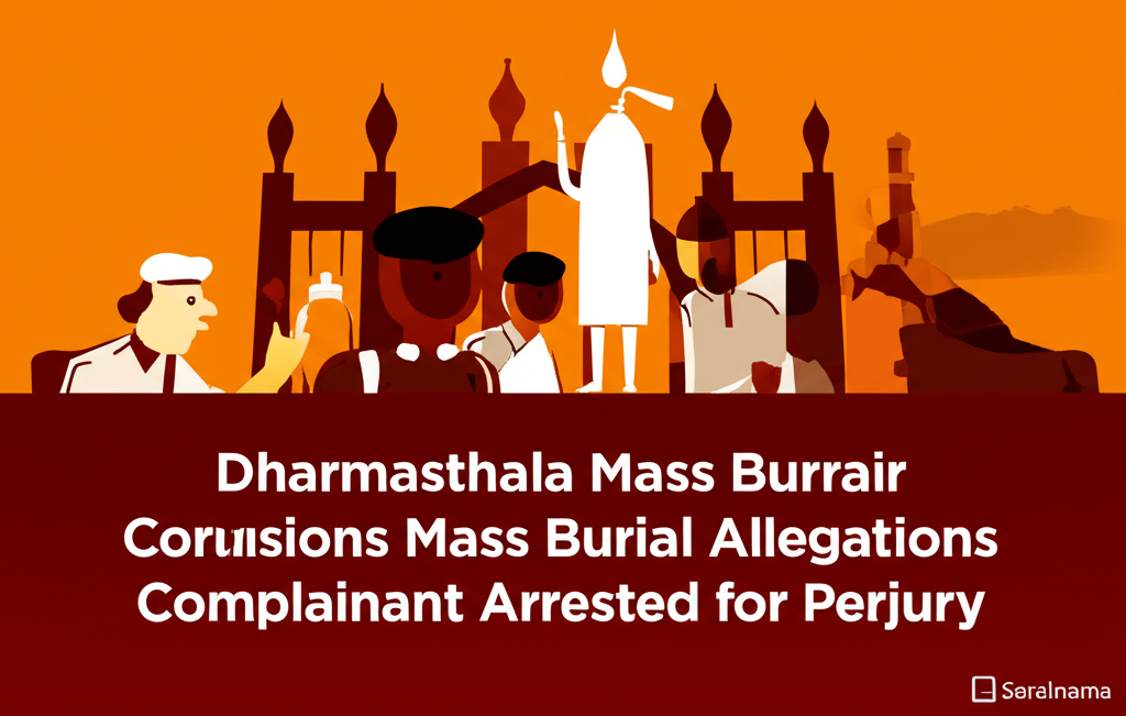 Dharmasthala Mass Burial Allegations Complainant Arrested for Perjury