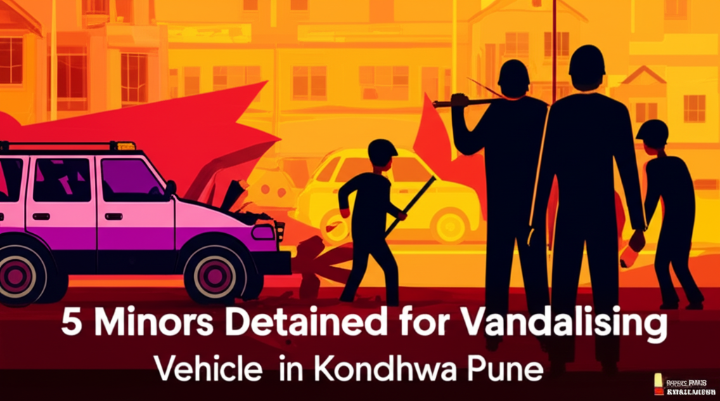 Minors Detained for Vandalising Vehicles in Kondhwa Pune