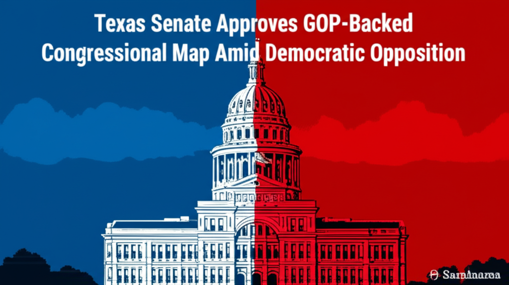 Texas Senate Approves GOP-Backed Congressional Map Amid Democratic Opposition