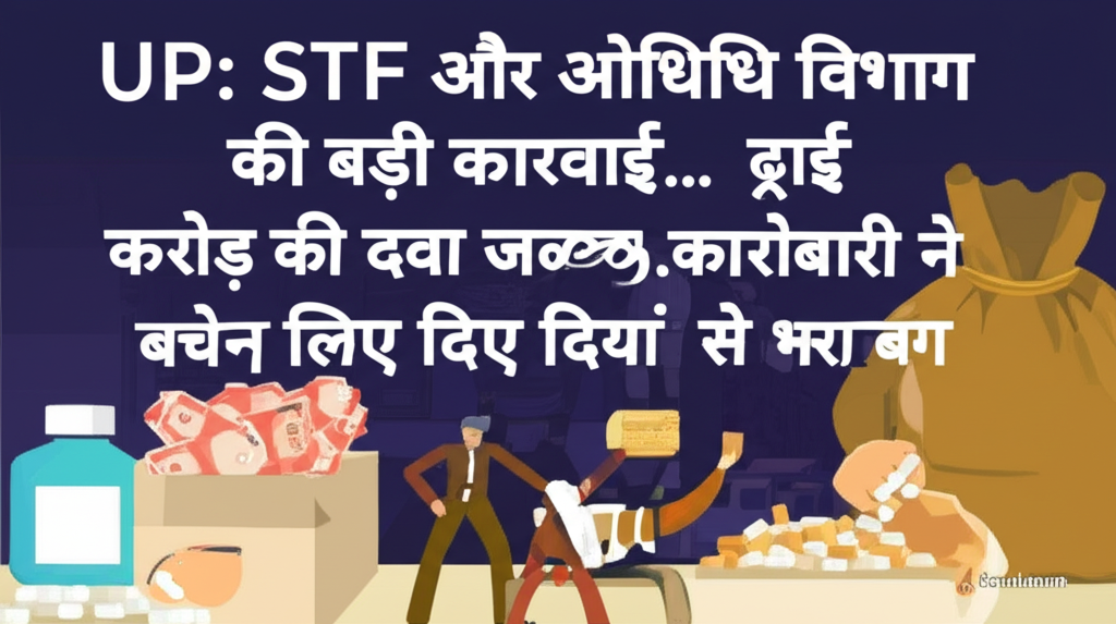 UP: STF और औषधि विभाग की बड़ी कार्रवाई...ढाई करोड़ की दवा जब्त, कारोबारी ने बचने के लिए दिया नोटों से भरा बैग