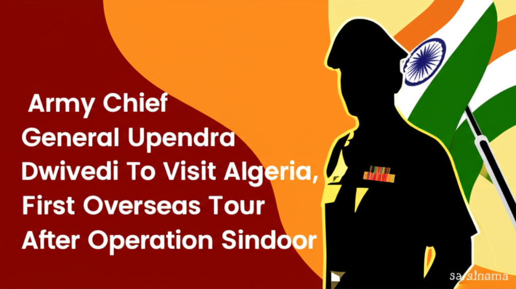 Army Chief General Upendra Dwivedi To Visit Algeria, First Overseas Tour After Operation Sindoor