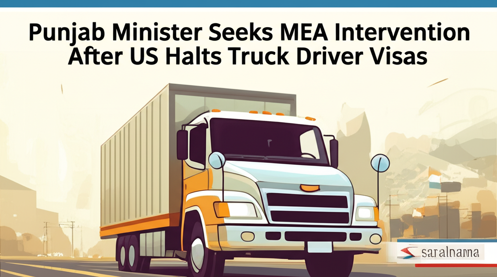 Punjab Minister Seeks MEA Intervention After US Halts Truck Driver Visas