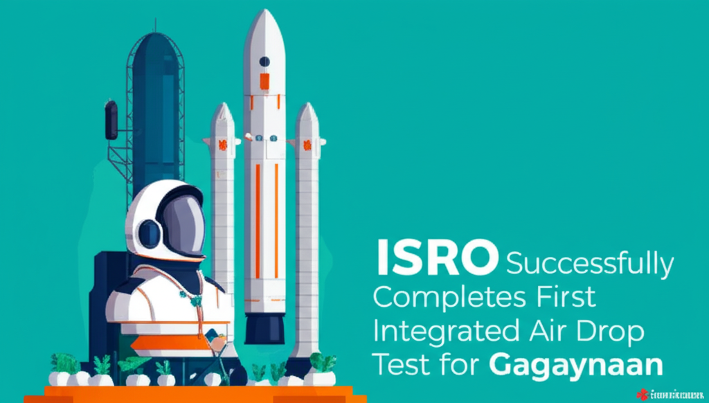 ISRO Successfully Completes First Integrated Air Drop Test for Gaganyaan