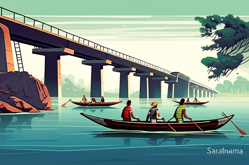 Nagavali River Bridge Delay Forces Villagers to Use Unsafe Boats