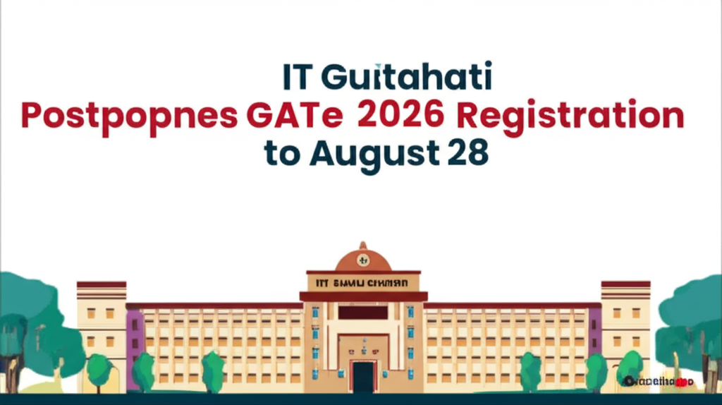 IIT Guwahati Postpones GATE 2026 Registration to August 28