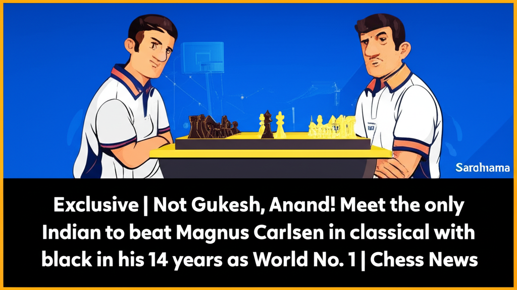 Exclusive | Not Gukesh, Anand! Meet the only Indian to beat Magnus Carlsen in classical with black in his 14 years as World No. 1 | Chess News - Times of India