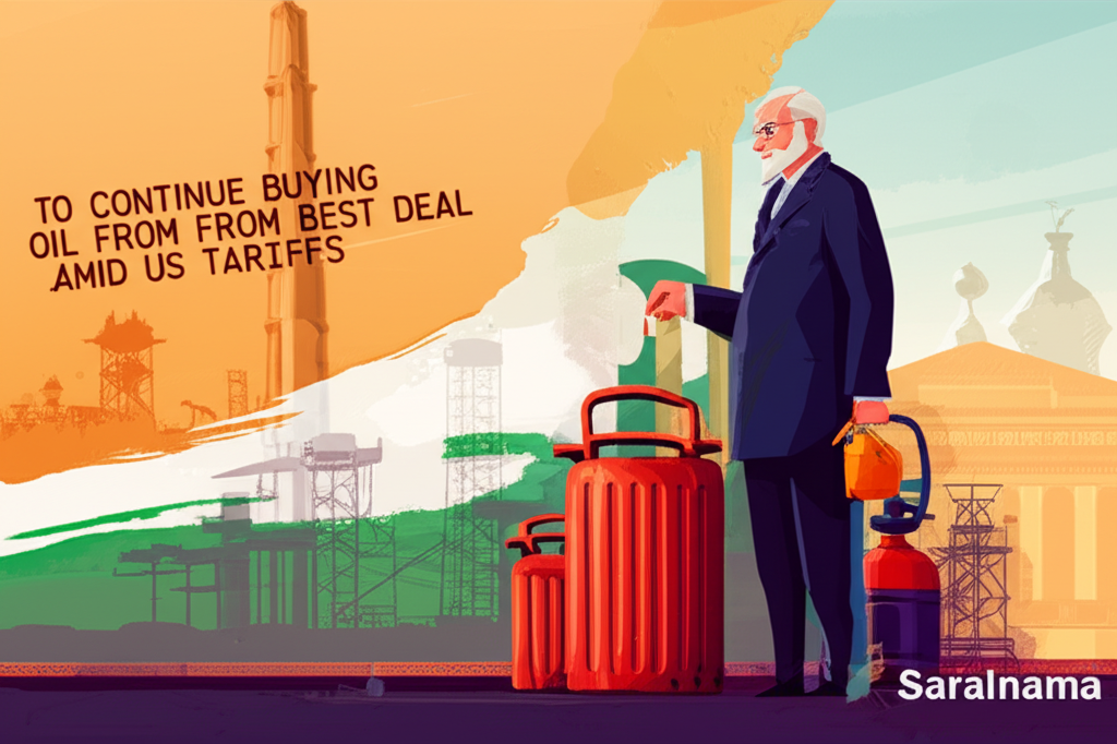India To Continue Buying Oil From Best Deal Amid US Tariffs