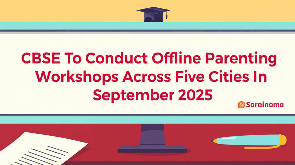 CBSE To Conduct Offline Parenting Workshops Across Five Cities In September 2025