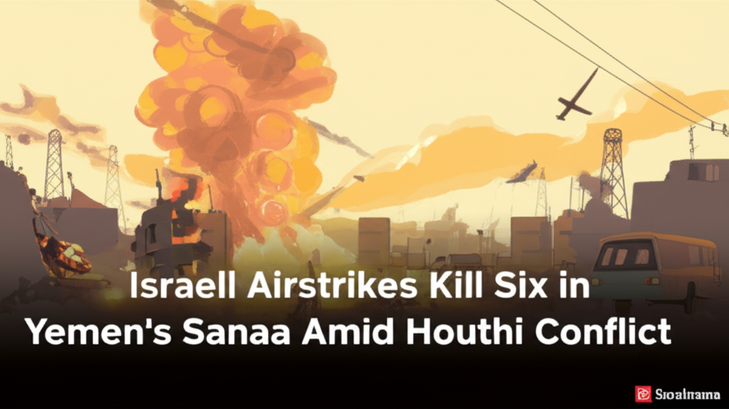 Israeli Airstrikes Kill Six in Yemen’s Sanaa Amid Houthi Conflict