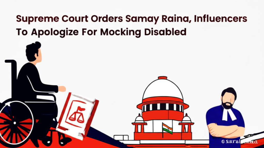Supreme Court Orders Samay Raina, Influencers To Apologize For Mocking Disabled