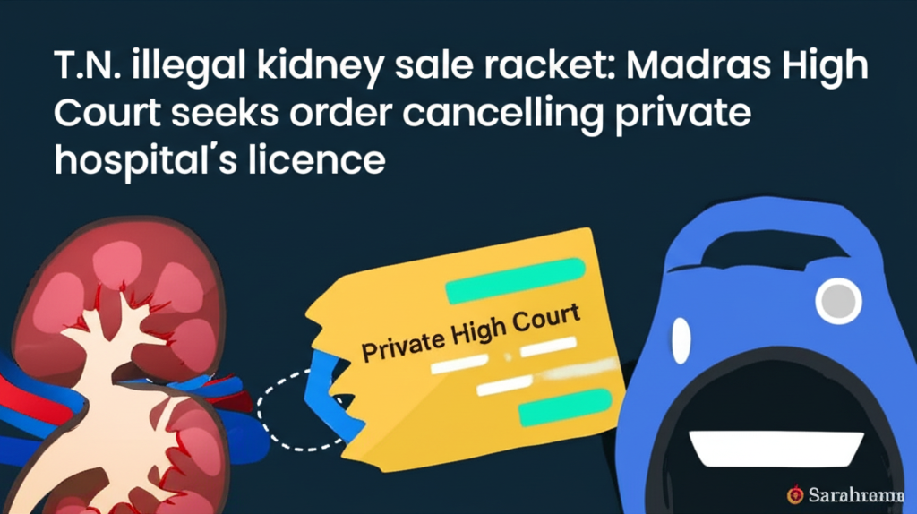 T.N. illegal kidney sale racket: Madras High Court seeks order cancelling private hospital’s licence