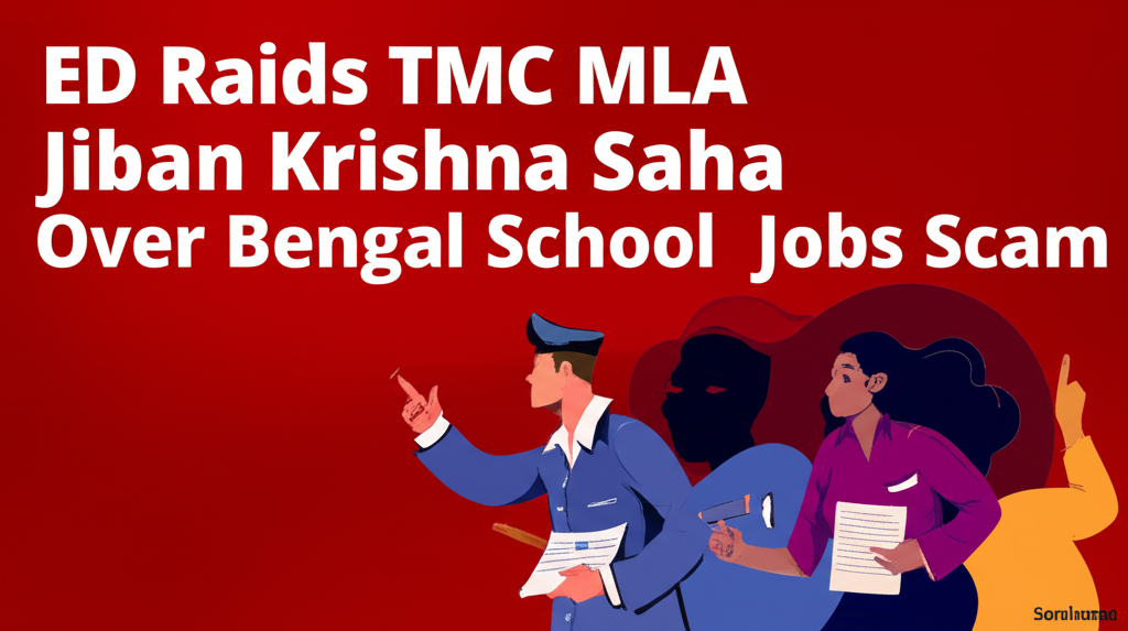 ED Raids TMC MLA Jiban Krishna Saha Over Bengal School Jobs Scam