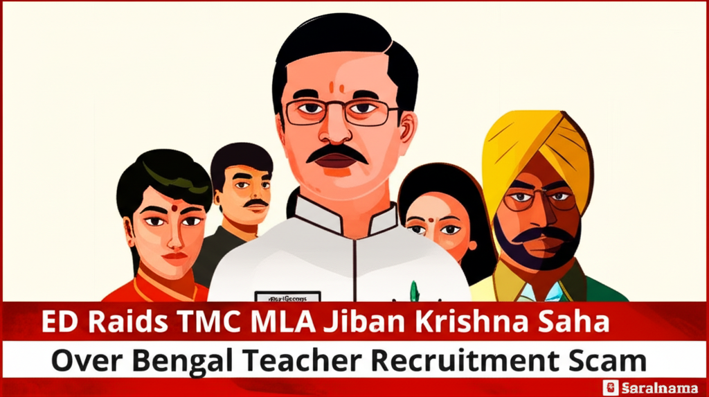 ED Raids TMC MLA Jiban Krishna Saha Over Bengal Teacher Recruitment Scam