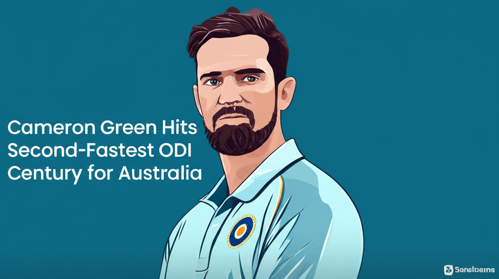 Cameron Green Hits Second-Fastest ODI Century for Australia