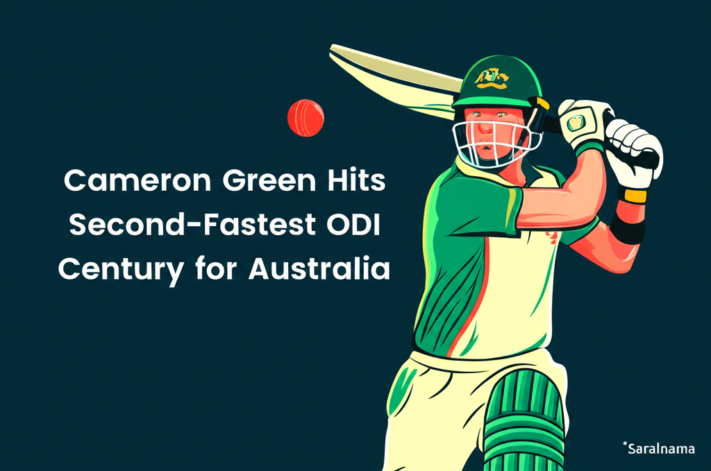 Cameron Green Hits Second-Fastest ODI Century for Australia