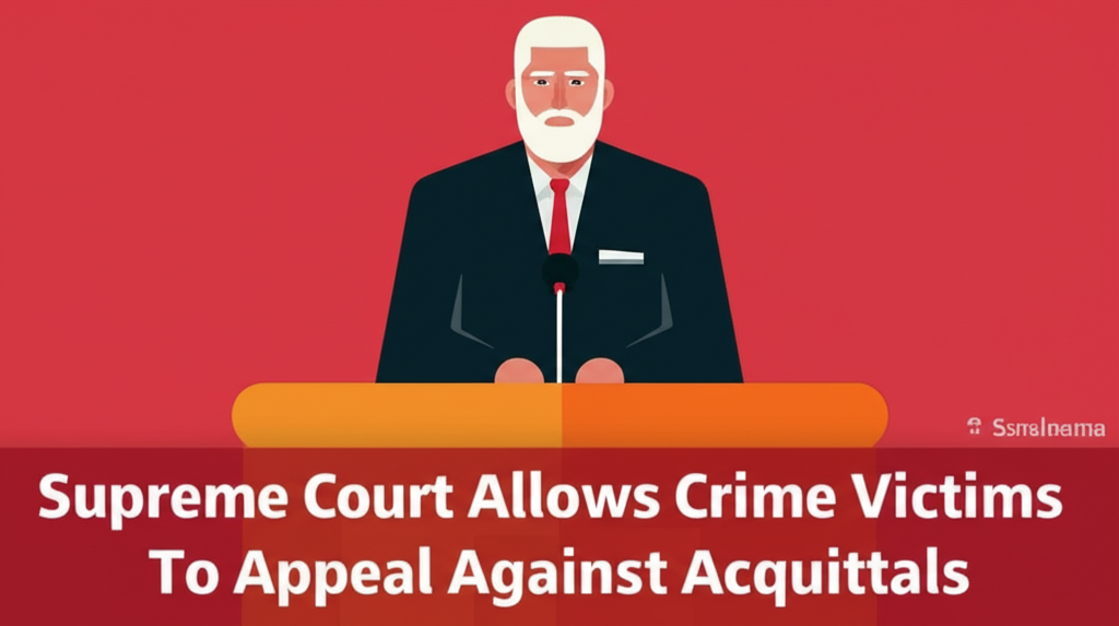 Supreme Court Allows Crime Victims To Appeal Against Acquittals