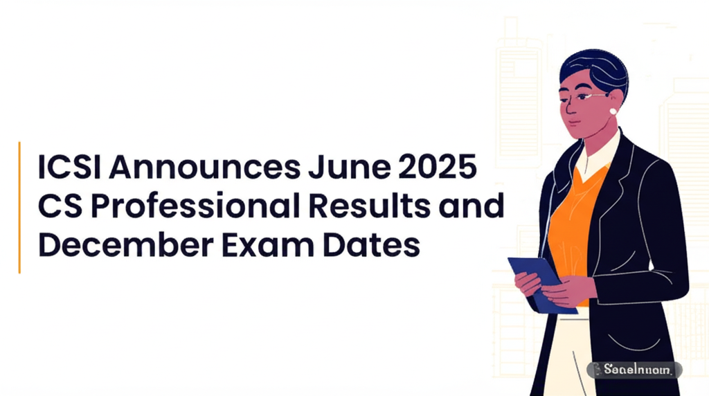 ICSI Announces June 2025 CS Professional Results and December Exam Dates