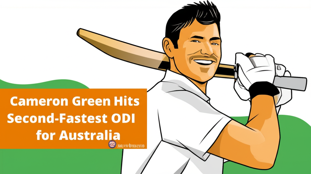Cameron Green Hits Second-Fastest ODI Century for Australia