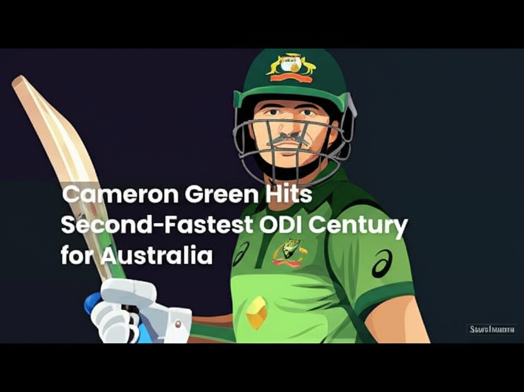 Cameron Green Hits Second-Fastest ODI Century for Australia