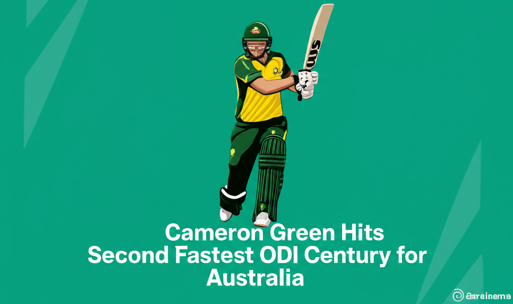 Cameron Green Hits Second Fastest ODI Century for Australia