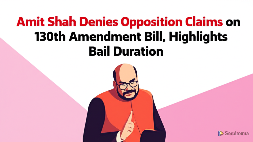 Amit Shah Denies Opposition Claims on 130th Amendment Bill, Highlights Bail Duration