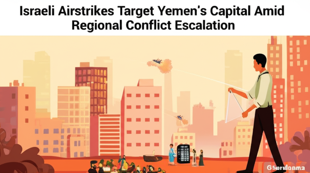 Israeli Airstrikes Target Yemen’s Capital Amid Regional Conflict Escalation