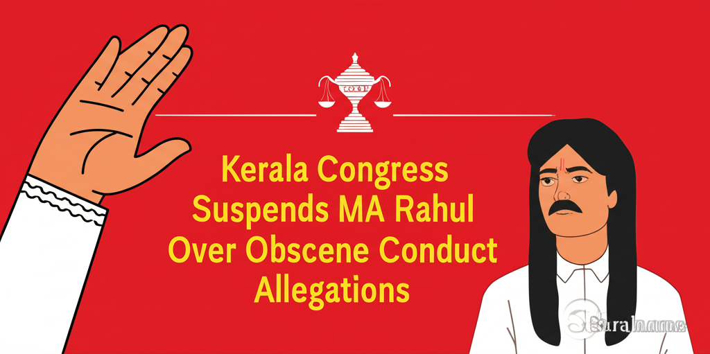Kerala Congress Suspends MLA Rahul Mamkootathil Over Obscene Conduct Allegations