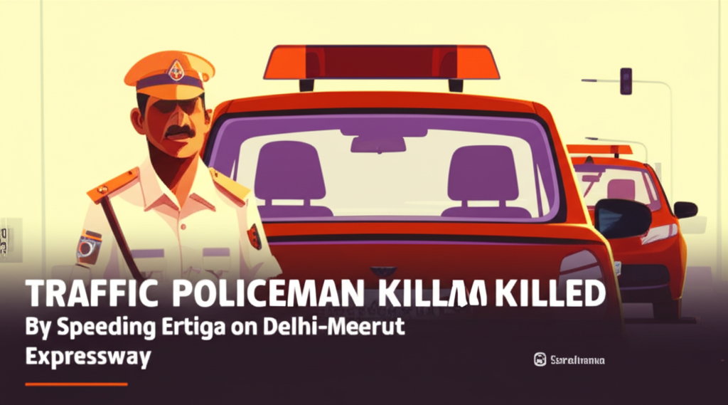 Traffic Policeman Killed by Speeding Ertiga on Delhi-Meerut Expressway